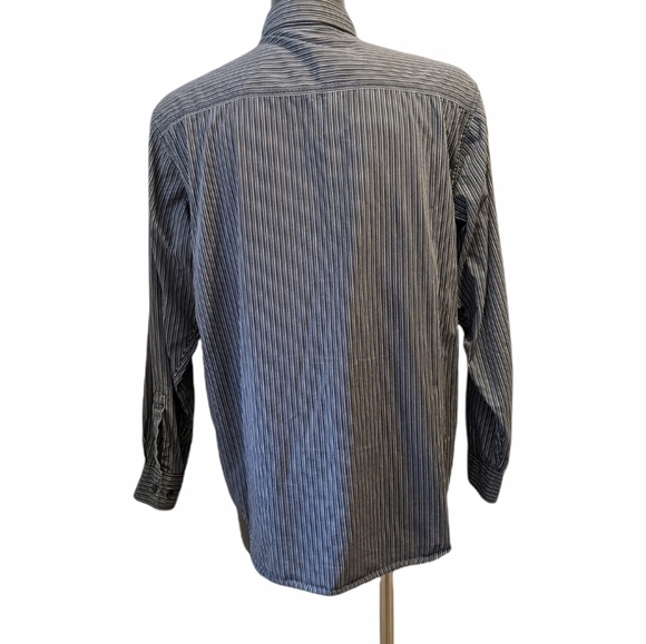 HARLEY Davidson striped button front shirt medium - Picture 4 of 9